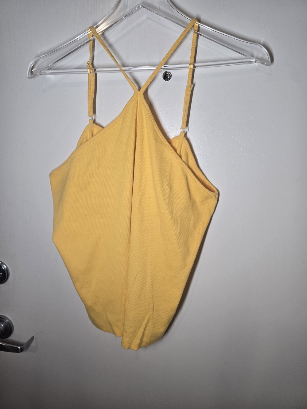 Noisy May Yellow Strappy Halter Camisole